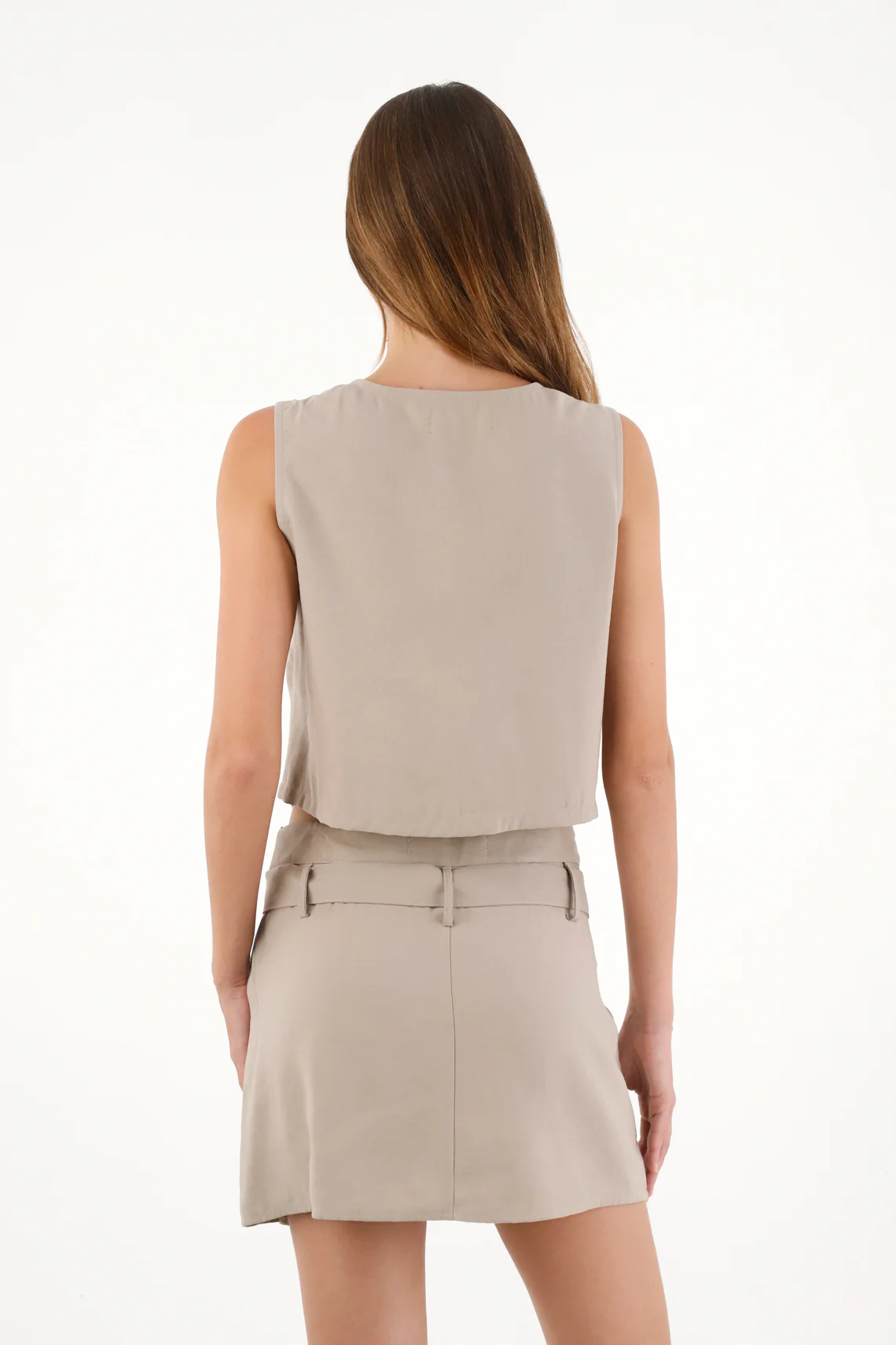 Women's Green V-Neck Vest - Image 4
