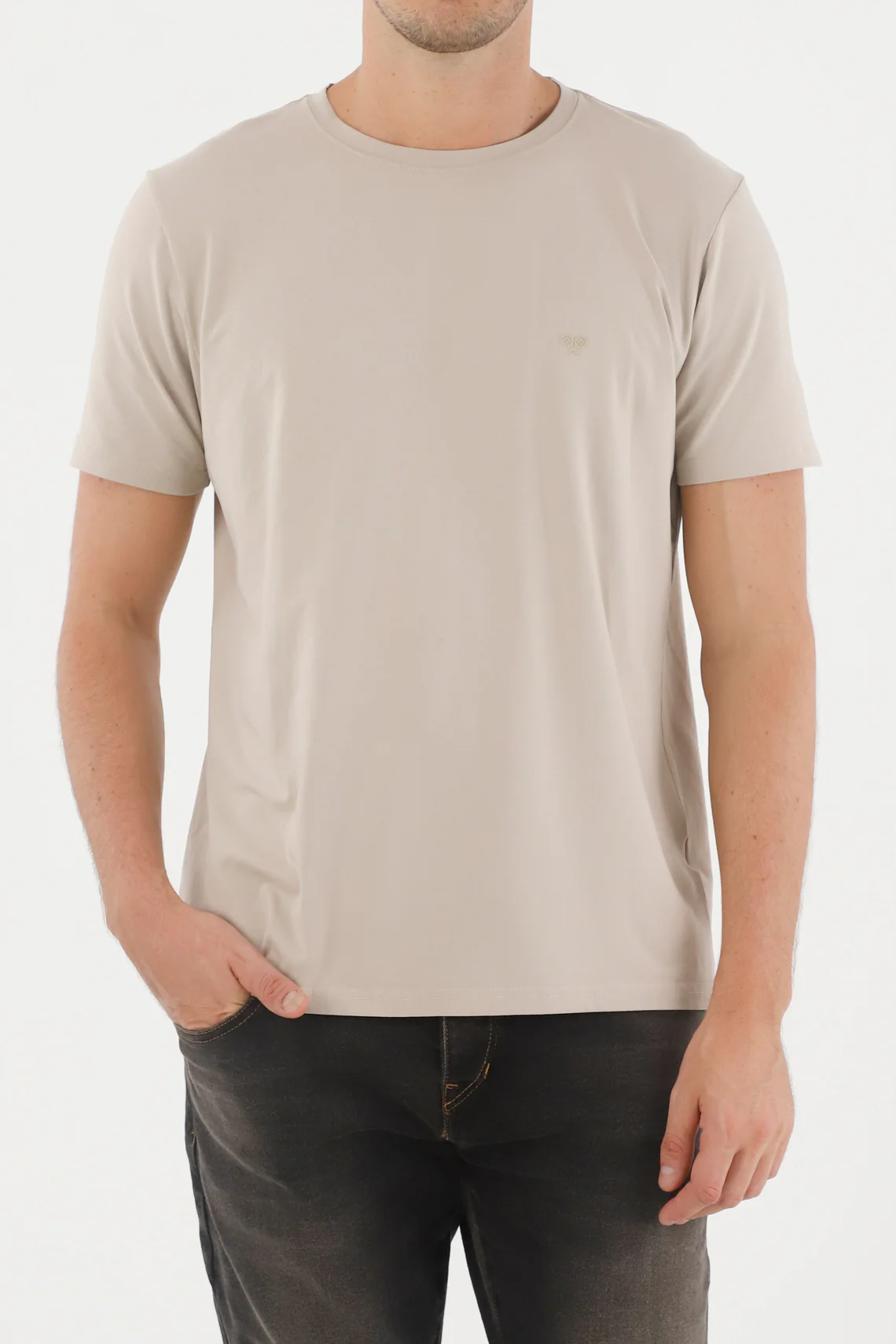 Gray Short Sleeve T-Shirt for Men - Image 4