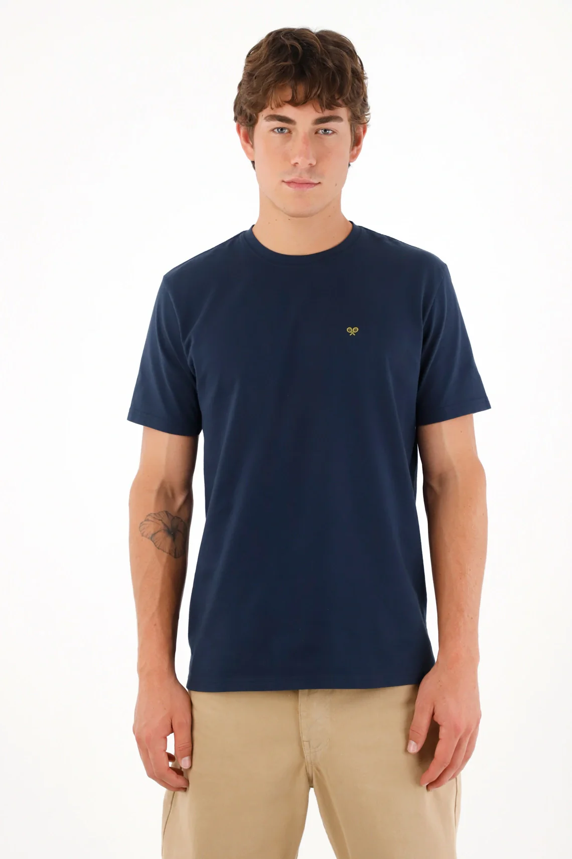 Men's Blue Anti-Pilling T-Shirt - Image 3