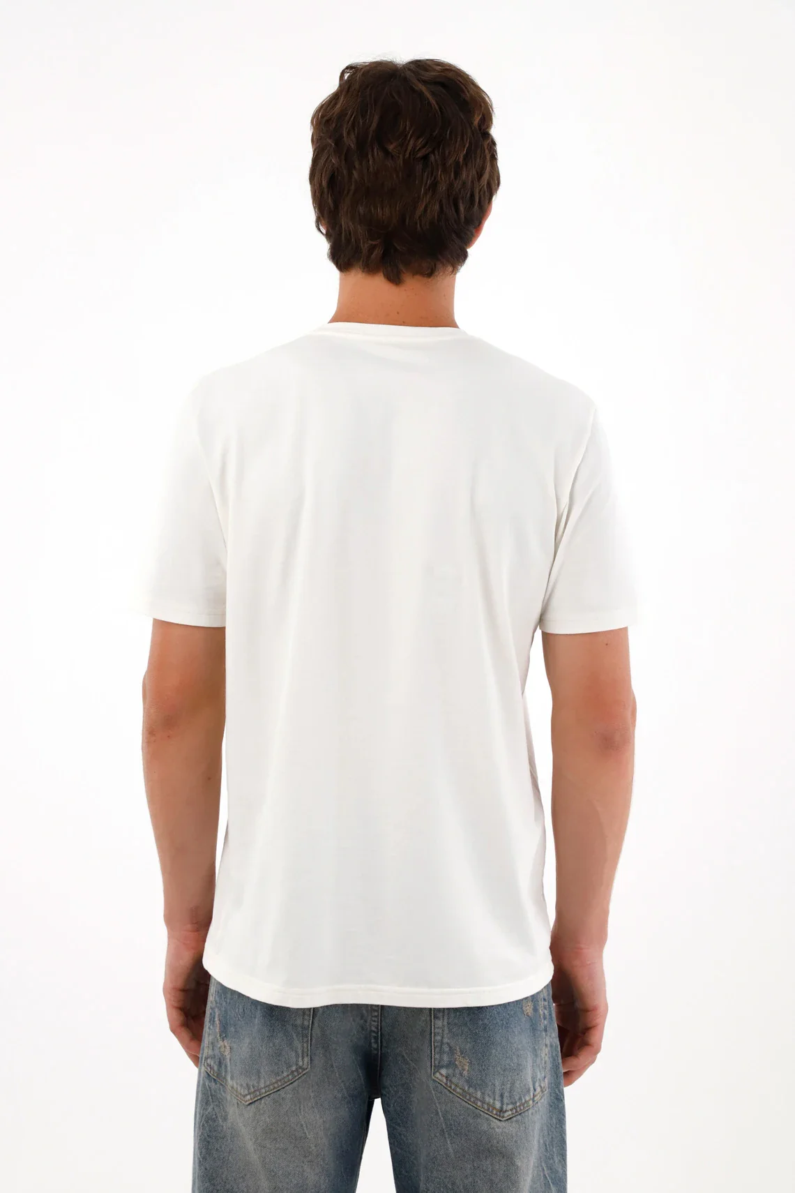 Off-white Anti-pilling T-Shirt for Men - Image 4