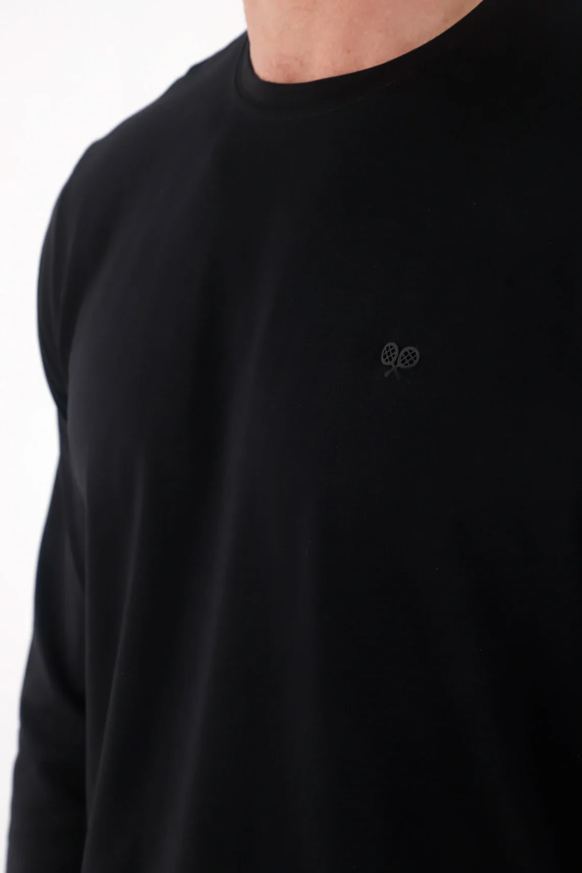 Black long sleeve t-shirt for men - Image 2