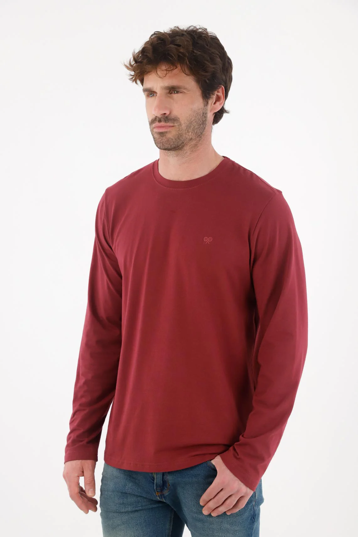 Red long sleeve t-shirt for men - Image 3