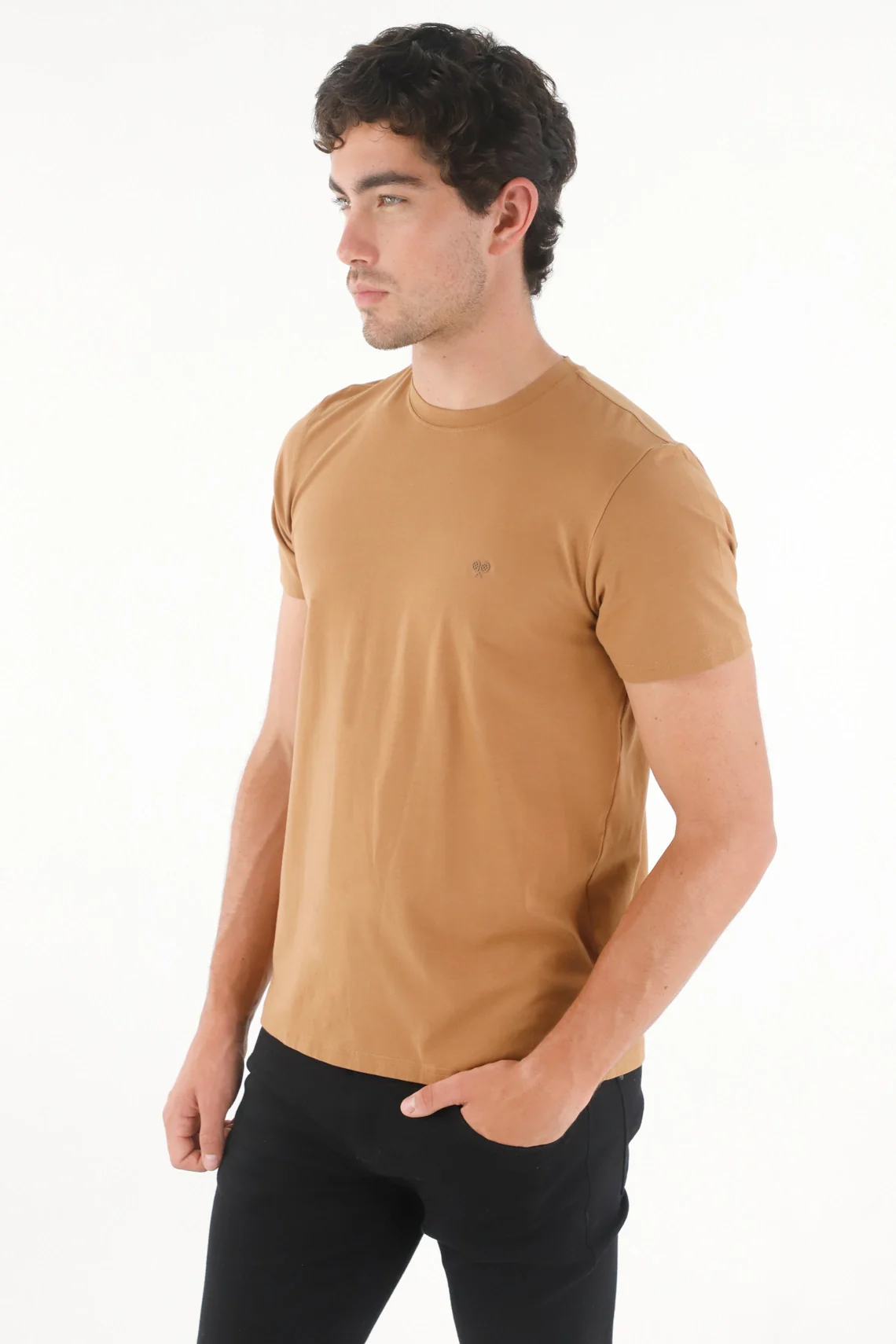 Shirt with Mini Brown Racket for Men - Image 3