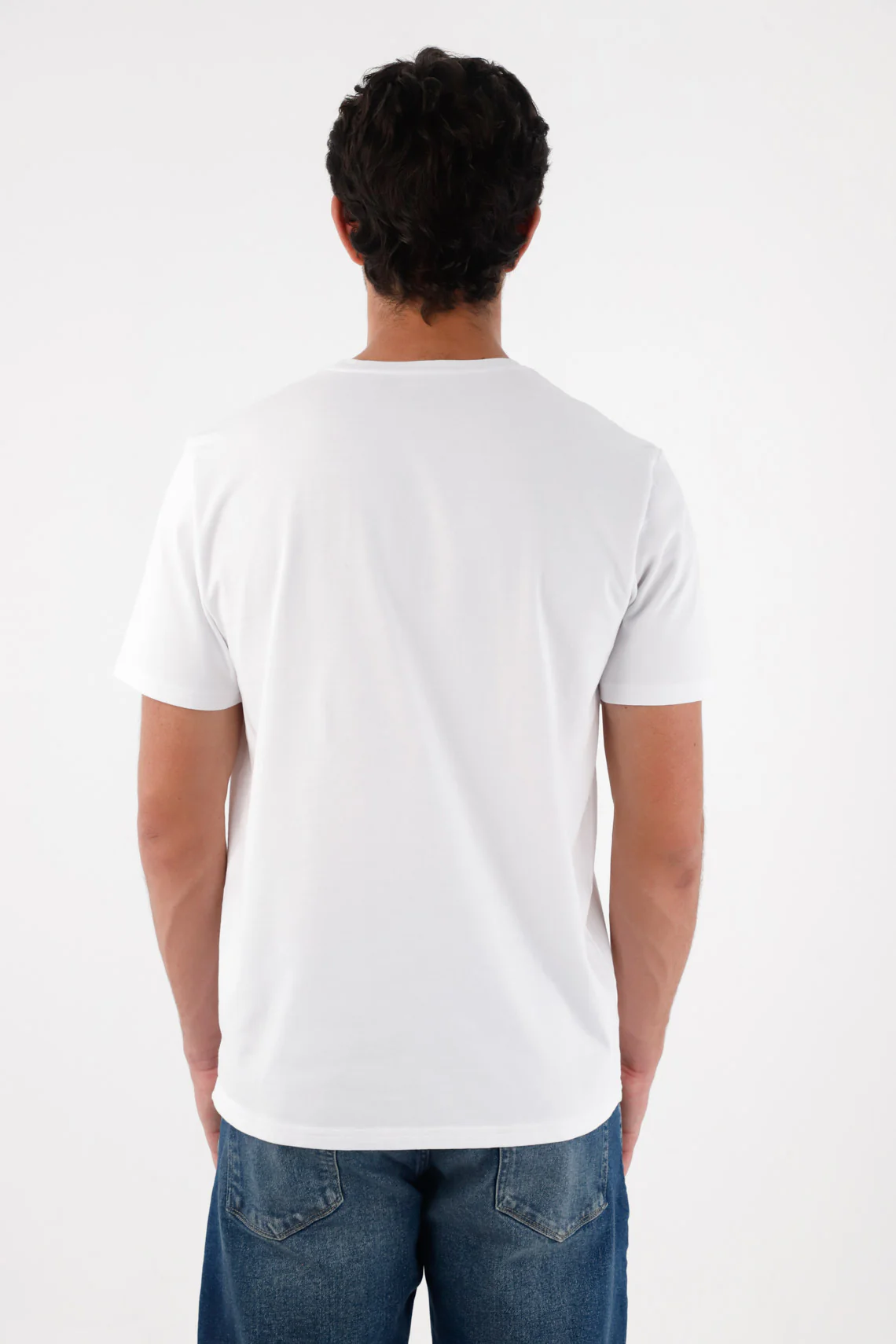 Basic T-Shirt with White Racket for Men - Image 4