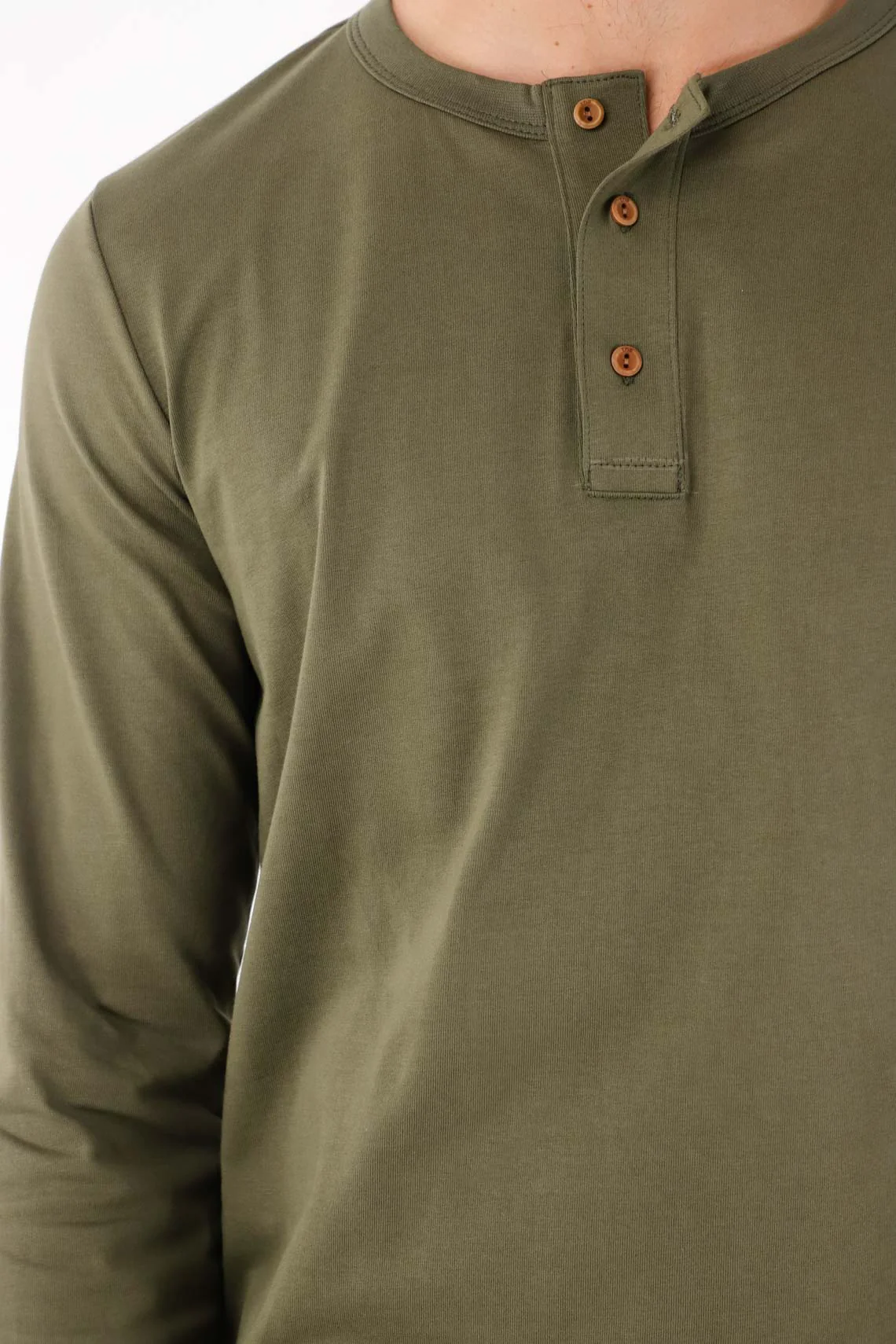 Green Long Sleeve T-Shirt for Men - Image 3