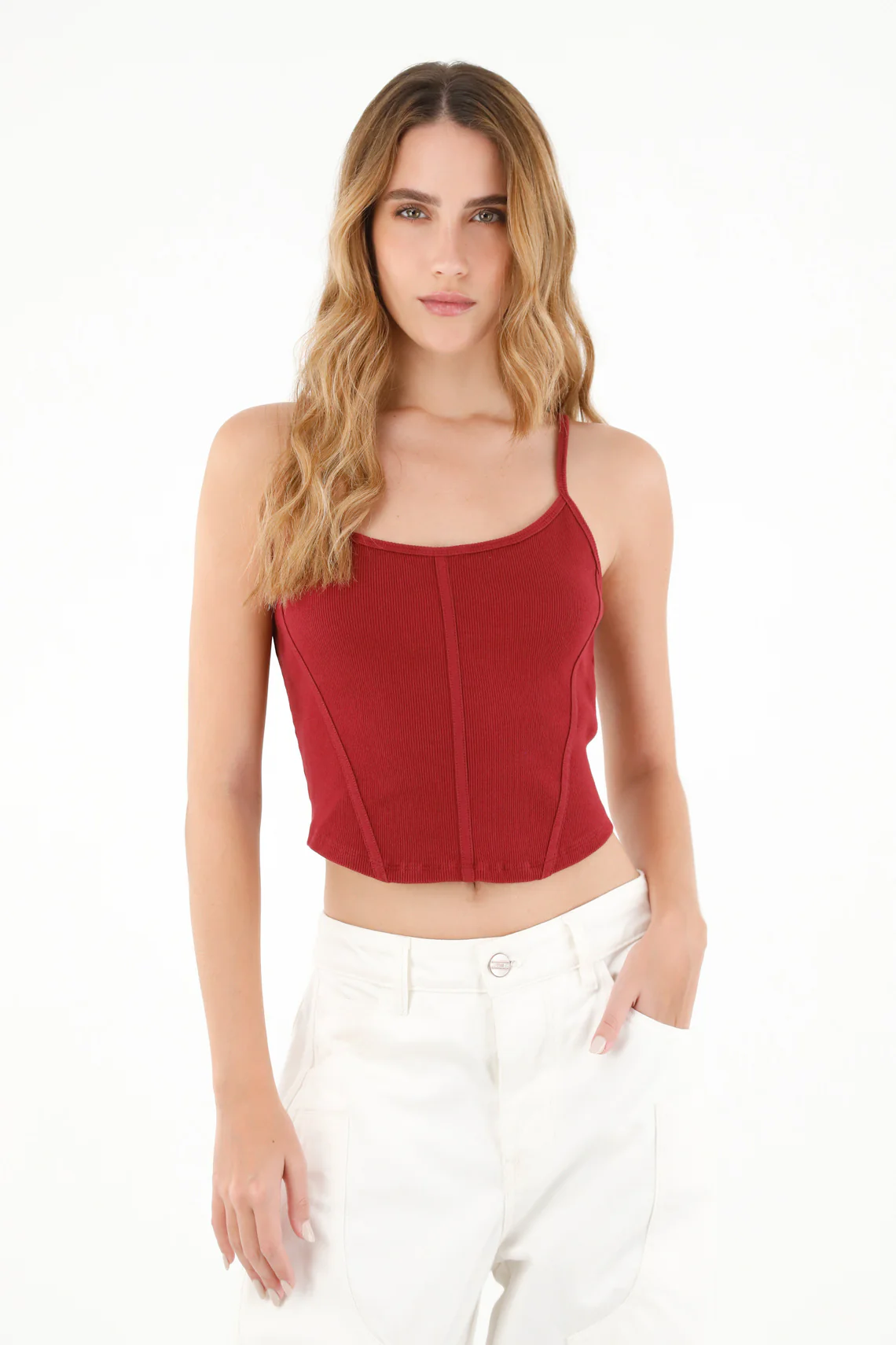 Red Crop Top for Women