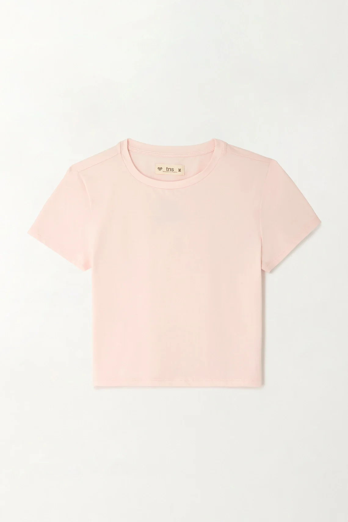 Fitted Crop T-Shirt in Pink for Women