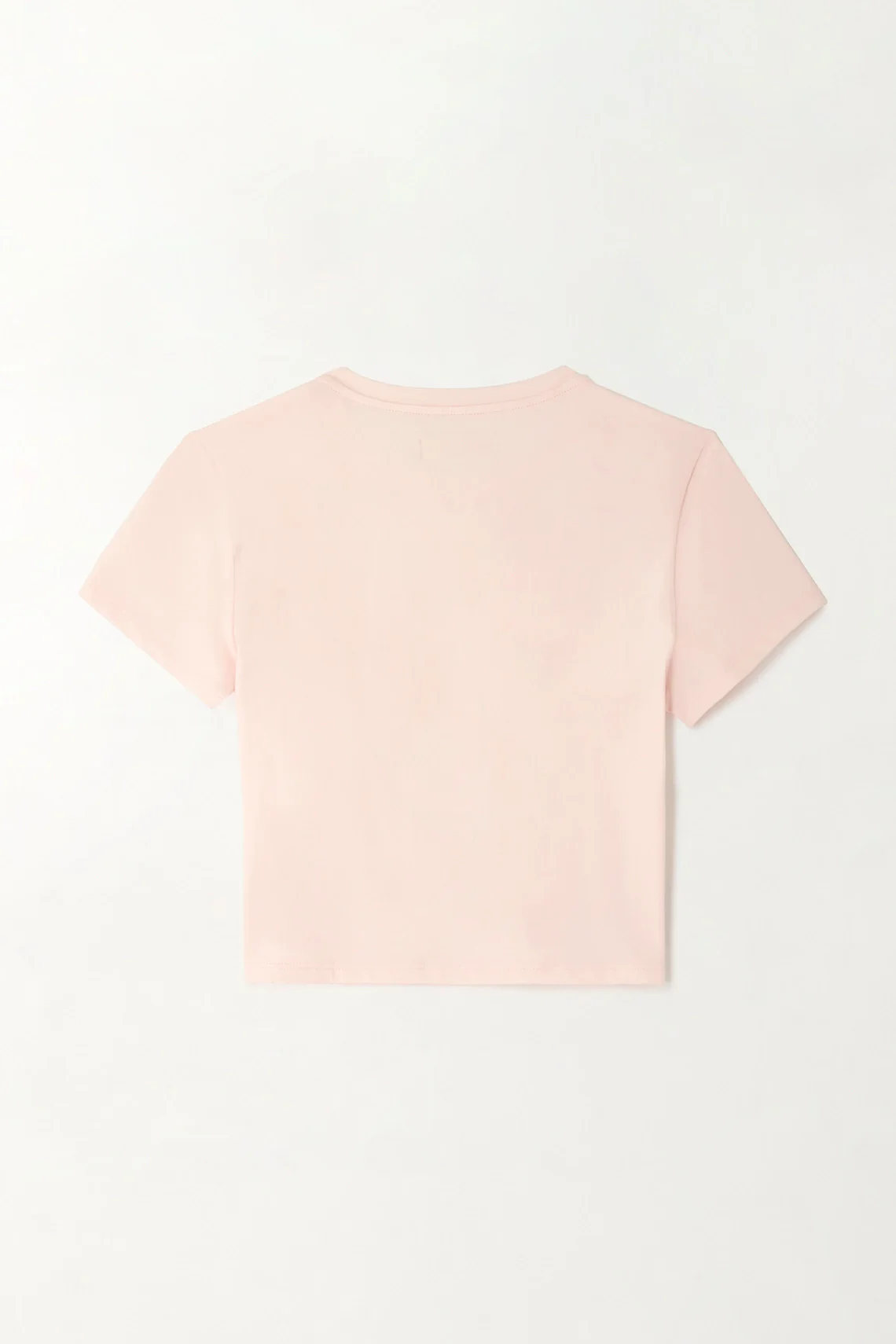 Fitted Crop T-Shirt in Pink for Women - Image 3