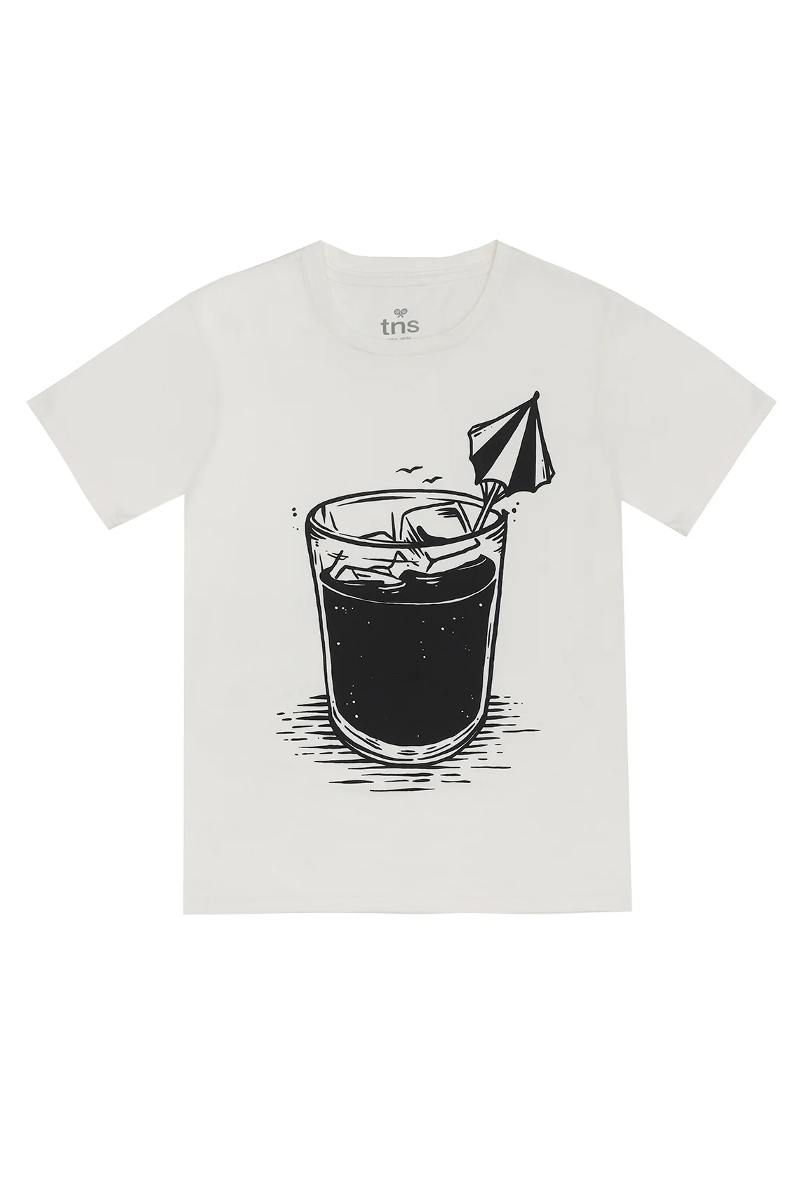 Men's Cream T-Shirt with Localized Print