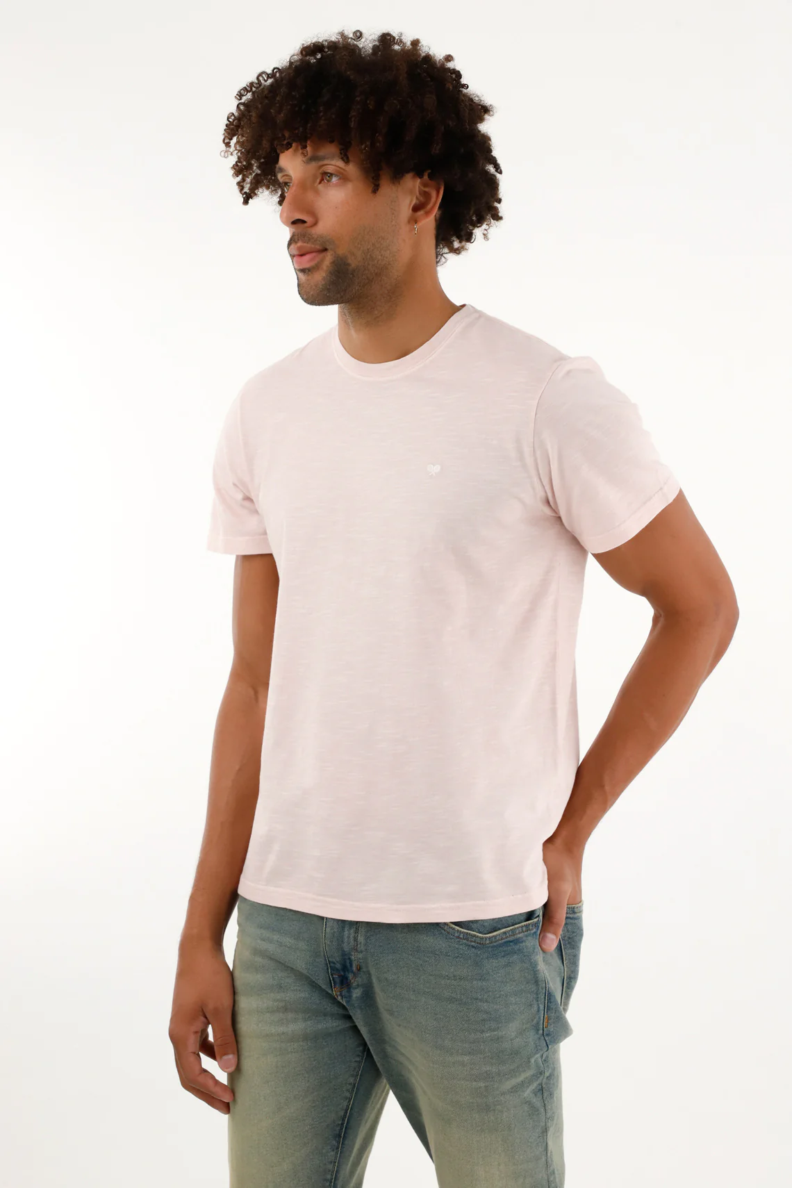 Men's Pink Short Sleeve T-Shirt - Image 3