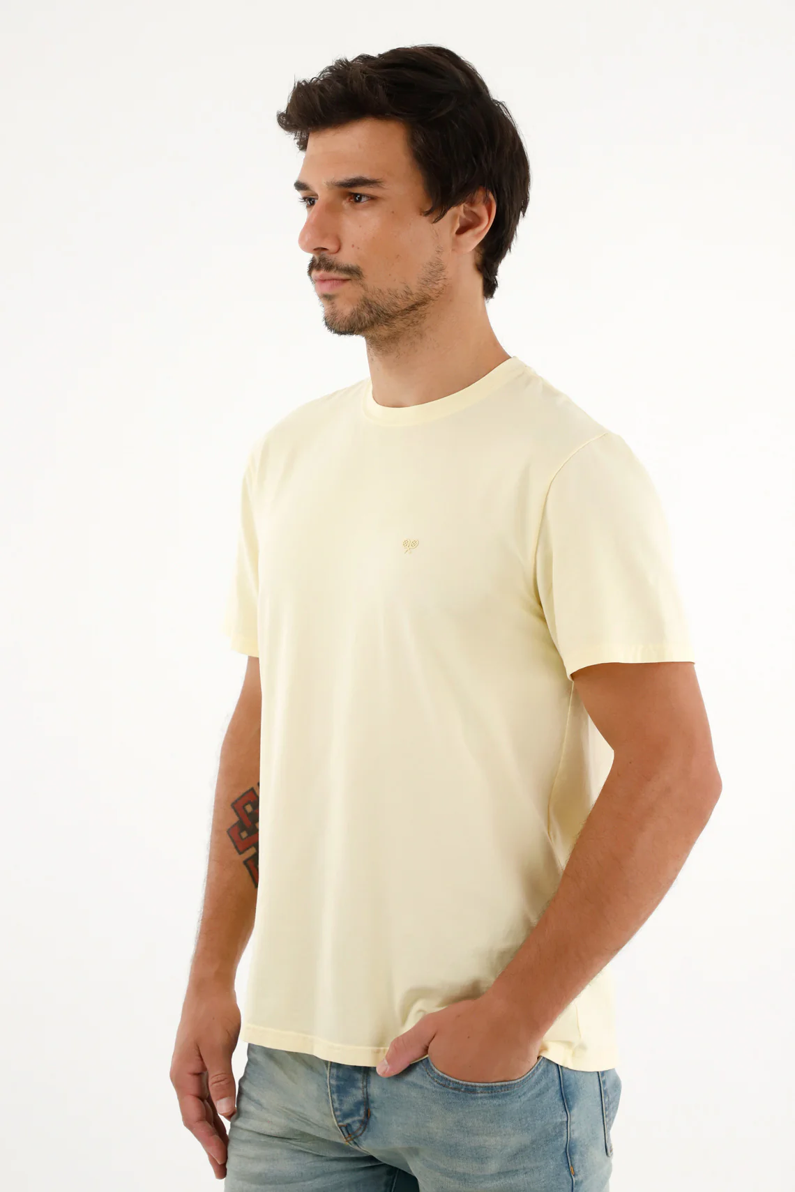 Men's yellow short sleeve t-shirt - Image 3