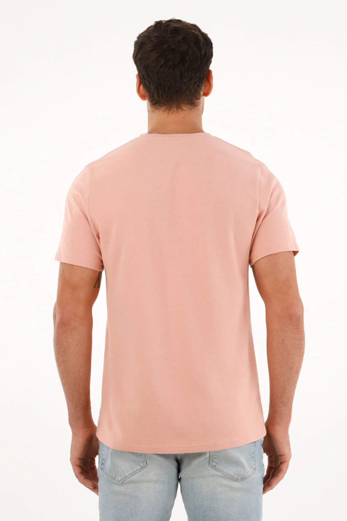 Men's Short Sleeve Pink T-Shirt - Image 4