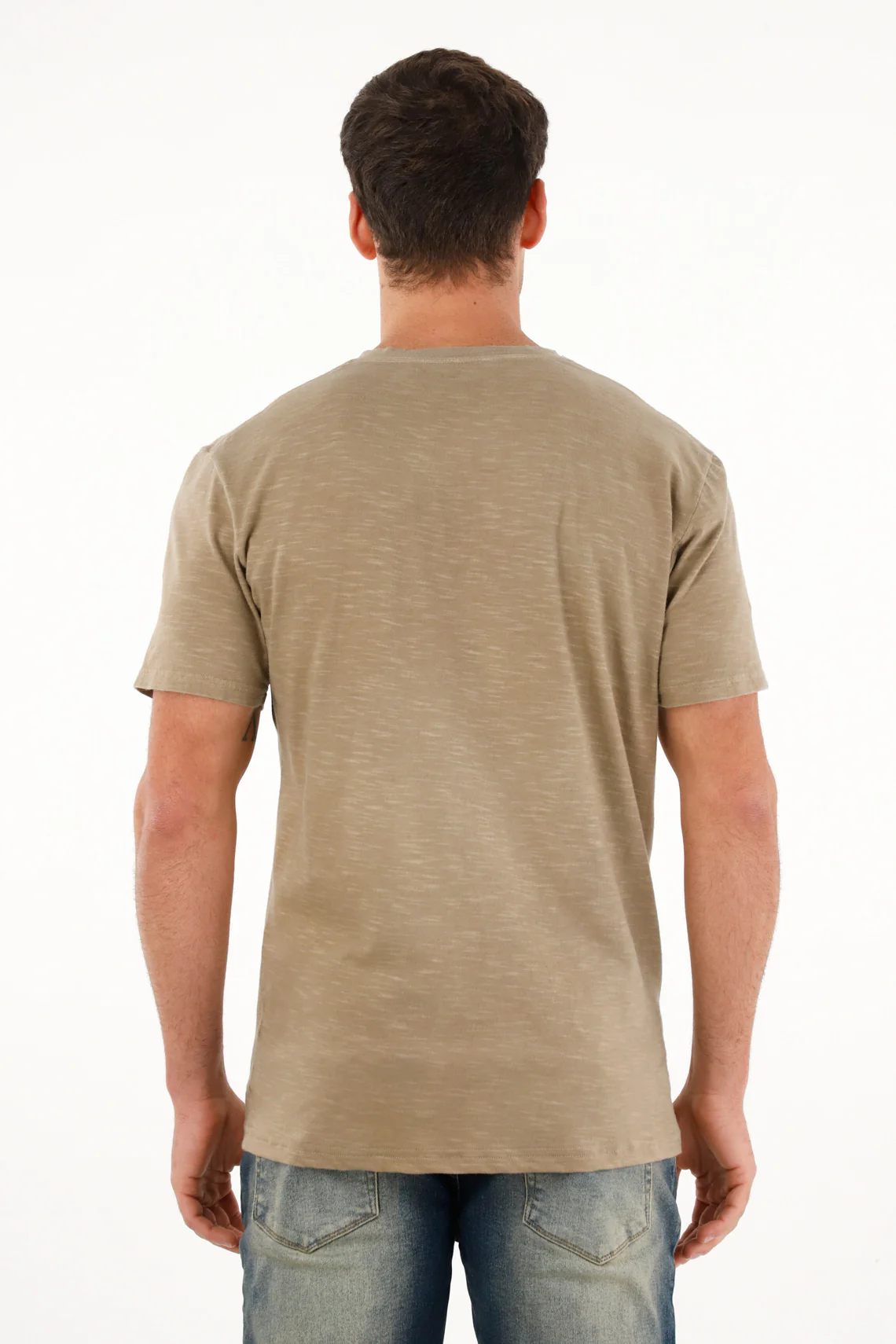 Men's Short Sleeve Grey T-Shirt - Image 4