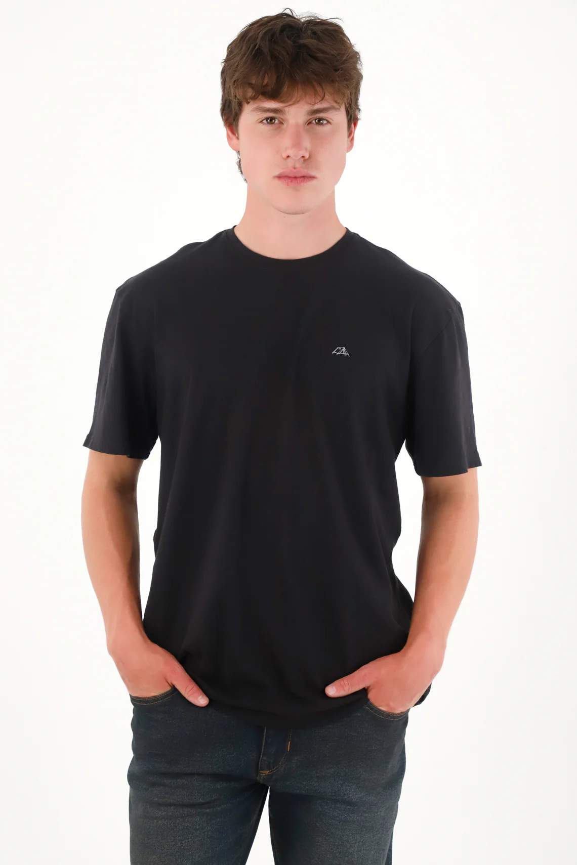 Men's Black Graphic Back Tee - Image 3