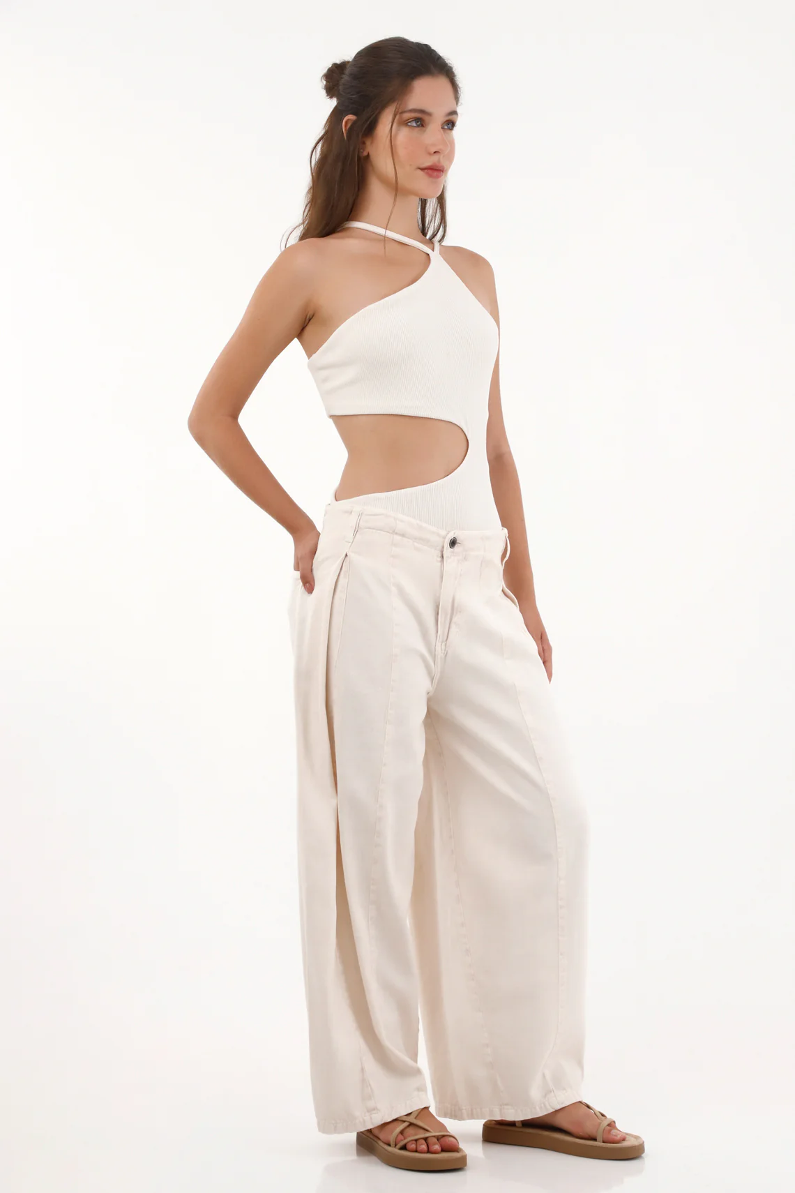 Asymmetrical Ribbed Body for Women - Image 2