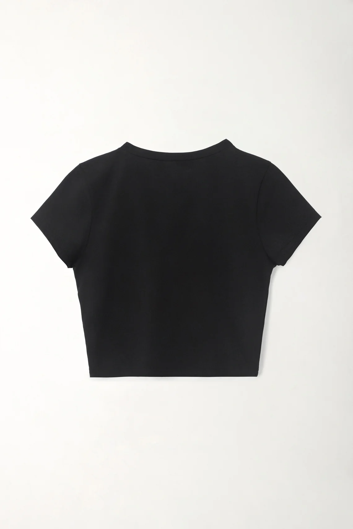 Black Women's V-Neck Crop Top - Image 3