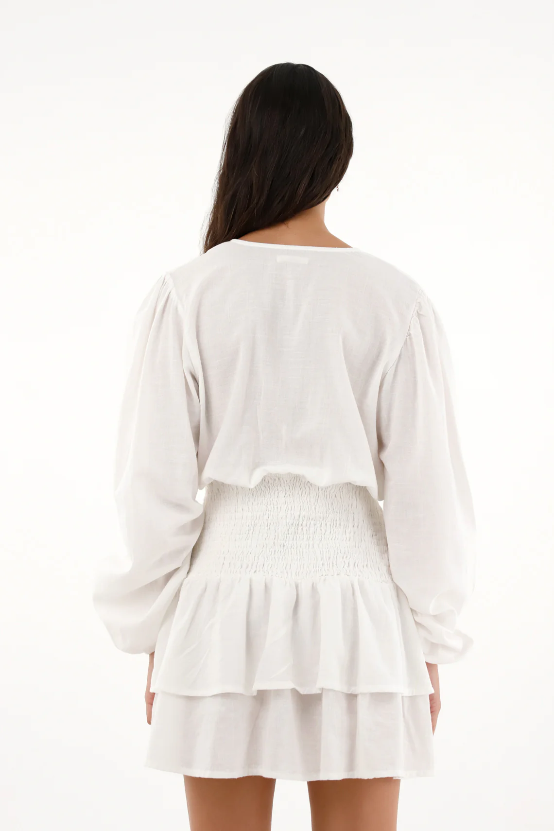 Women's Long Sleeve Printed Short Dress - Image 4