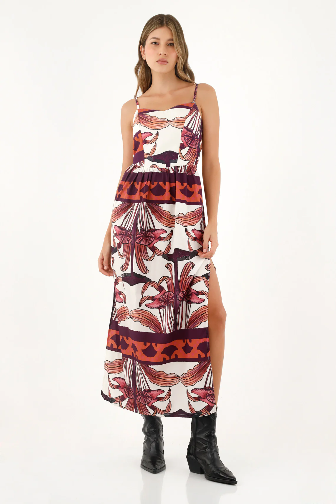 Women's Strappy Printed Dress