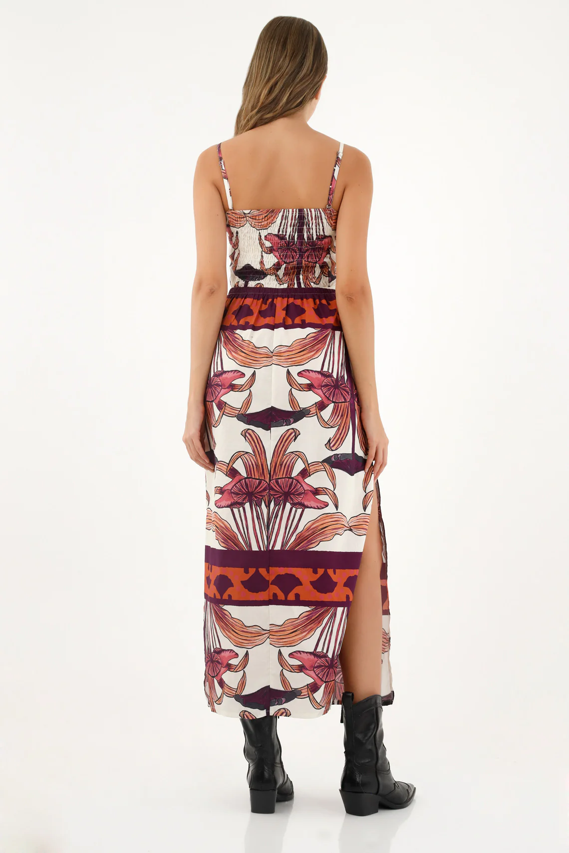 Women's Strappy Printed Dress - Image 4