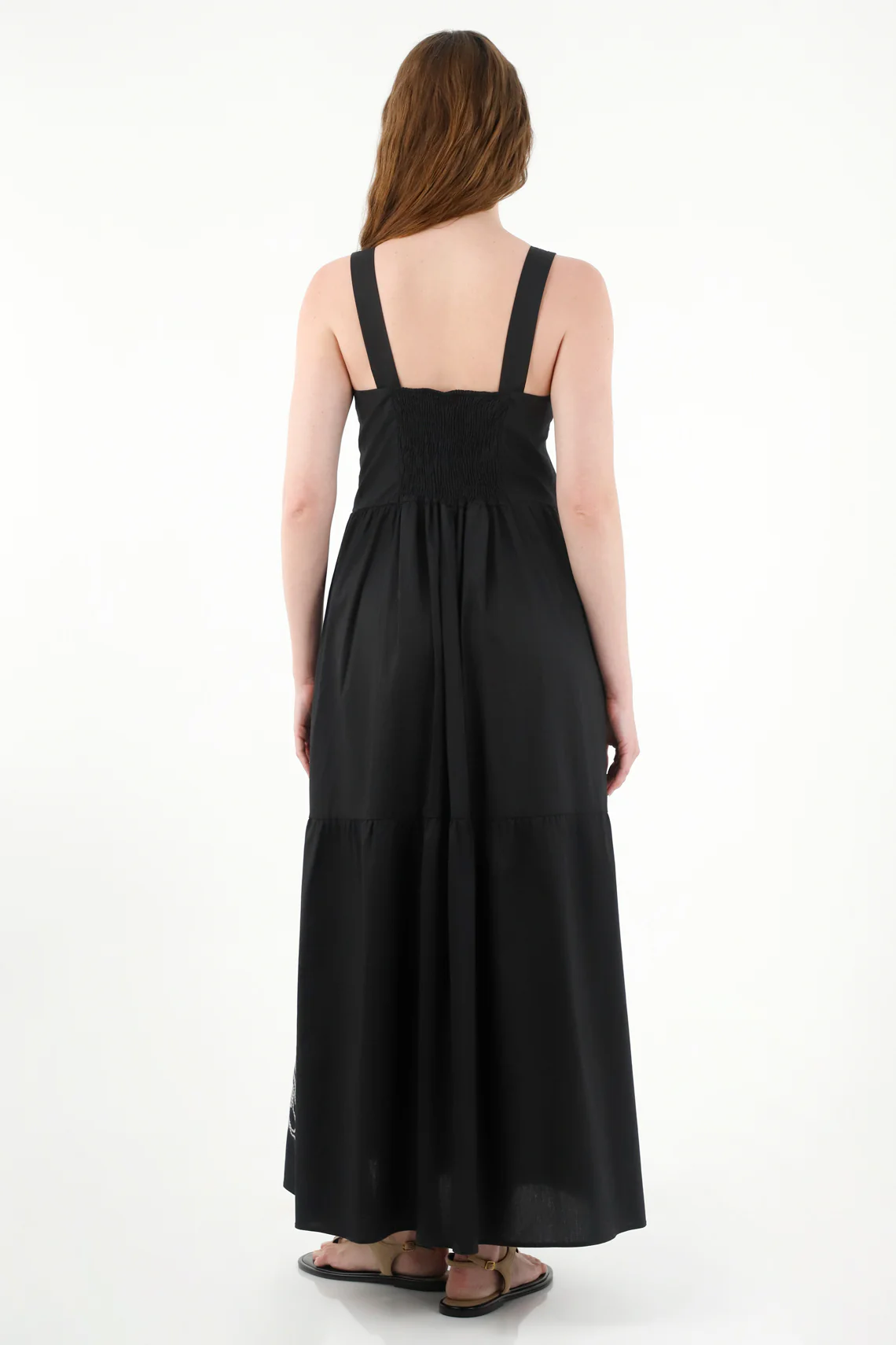 Boho Embroidered Wide Strap Dress for Women - Image 4