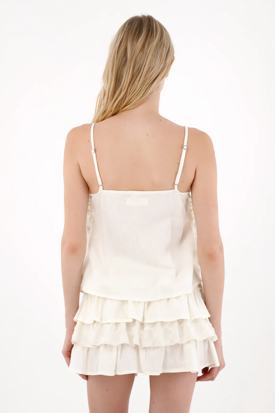 Women's Adjustable Strap Ivory Shirt - Image 4