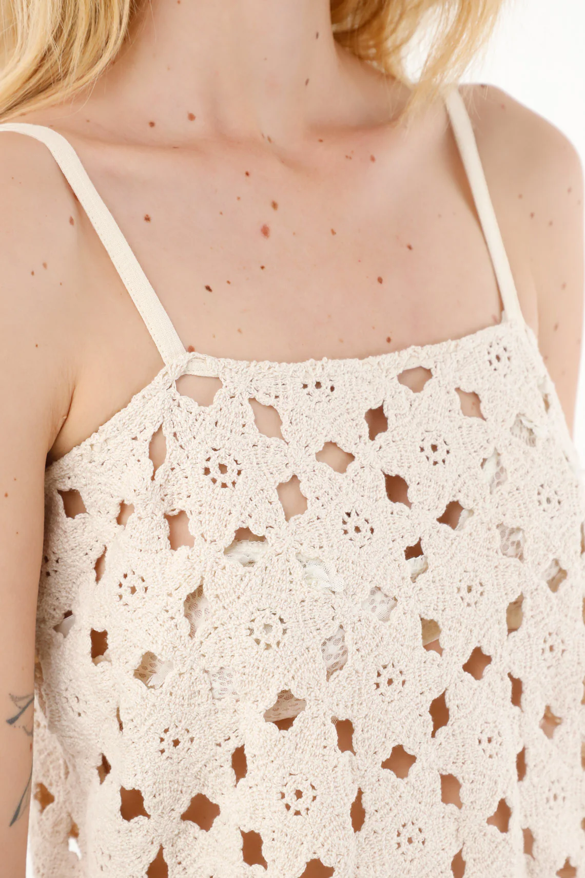 Woven Shirt with Spaghetti Straps for Women - Image 3
